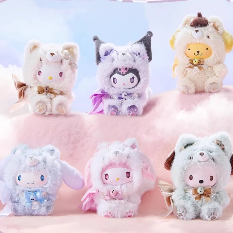 

Подлинная анимация Sanrio Family Fox Island Series, виниловая слепая коробка для лица, мультяшная кукла Куроми, модная слепая коробка, фигурка, игрушка, подарки