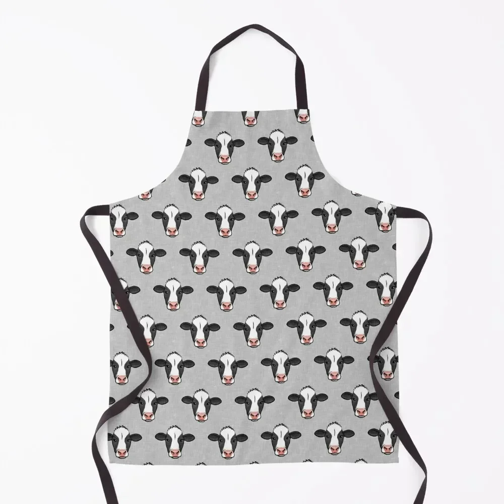 

Holstein-Friesian cows on grey Apron for women halloween Hairdressing Hairdresser Accessories Apron