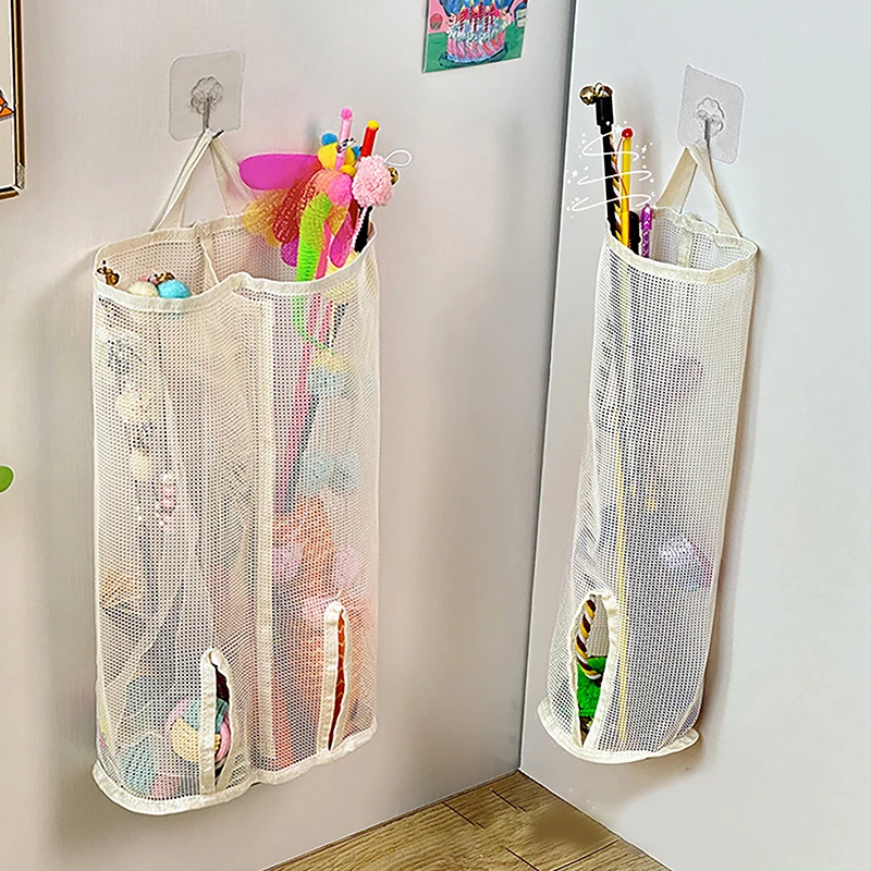 Настенная сетчатая сумка для хранения кошачьих палочек — подходит для игрушек для домашних животных, хранения игрушек для кошек, сумка для хранения игрушек для щенков без съемки места