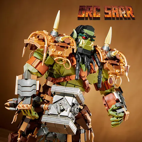 Spelserien Warcraft MOC 1776 delar ORC Thrall-figurer Byggstenar Tegelstenar Set Montera Orcher Modellleksaker För Barn Pojkar Gåvor 8 best sales Lego World of Warcraft - №6