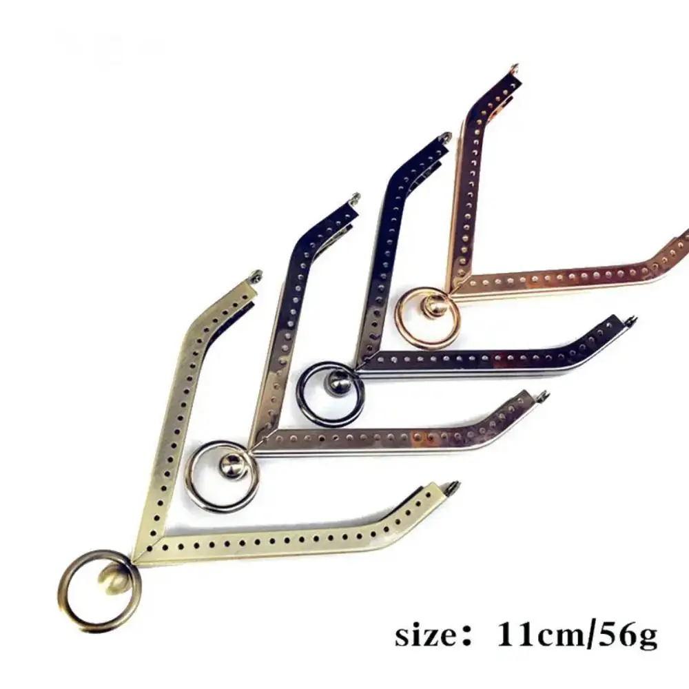 11cm Triangle Purse Frame Kiss Clasp DIY Metal Accessories For Bag Frame Vintage Coin Purse Metal