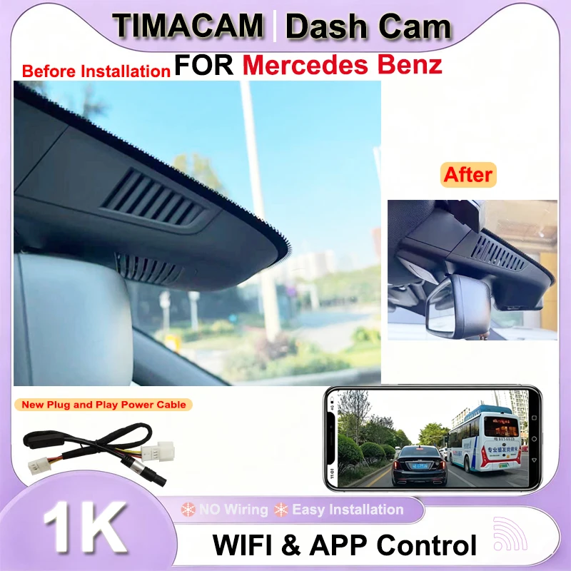 TIMACAM New HD 1080P Wifi Dash Cam for Mercedes Benz ML w166 w164 ml320 ml350 for Mercedes Benz GL x164 x166 gl320 gl350 gl450