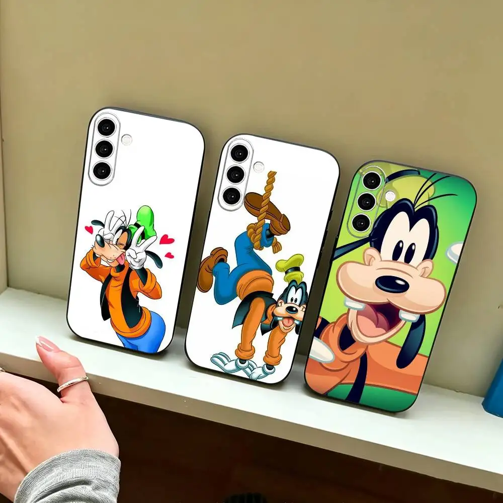 G-Goofy Cartoon-N – coque de téléphone mignonne en Silicone noir souple pour Samsung Galaxy A73,A72,A71,A70,A53,A52,A51
