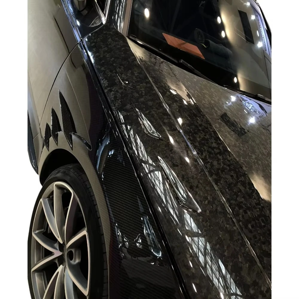 New High Quality Dry Carbon Fiber Bumper Kit Front Side for A4/S4 B9 2017-2019 Black