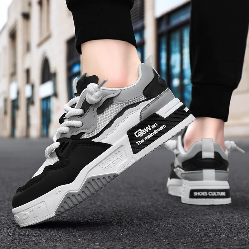 Breathable men's shoes, casual skate shoes, sports shoes, daily fitness training, outdoor hiking, street walking. Unisex, suitab image 6