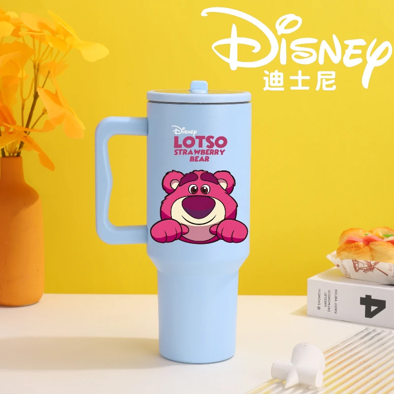 Disney Stitch 2025 new 40oz car cup 304 stainless steel insulated cup  outdoor car cup stra wberry bear lotso