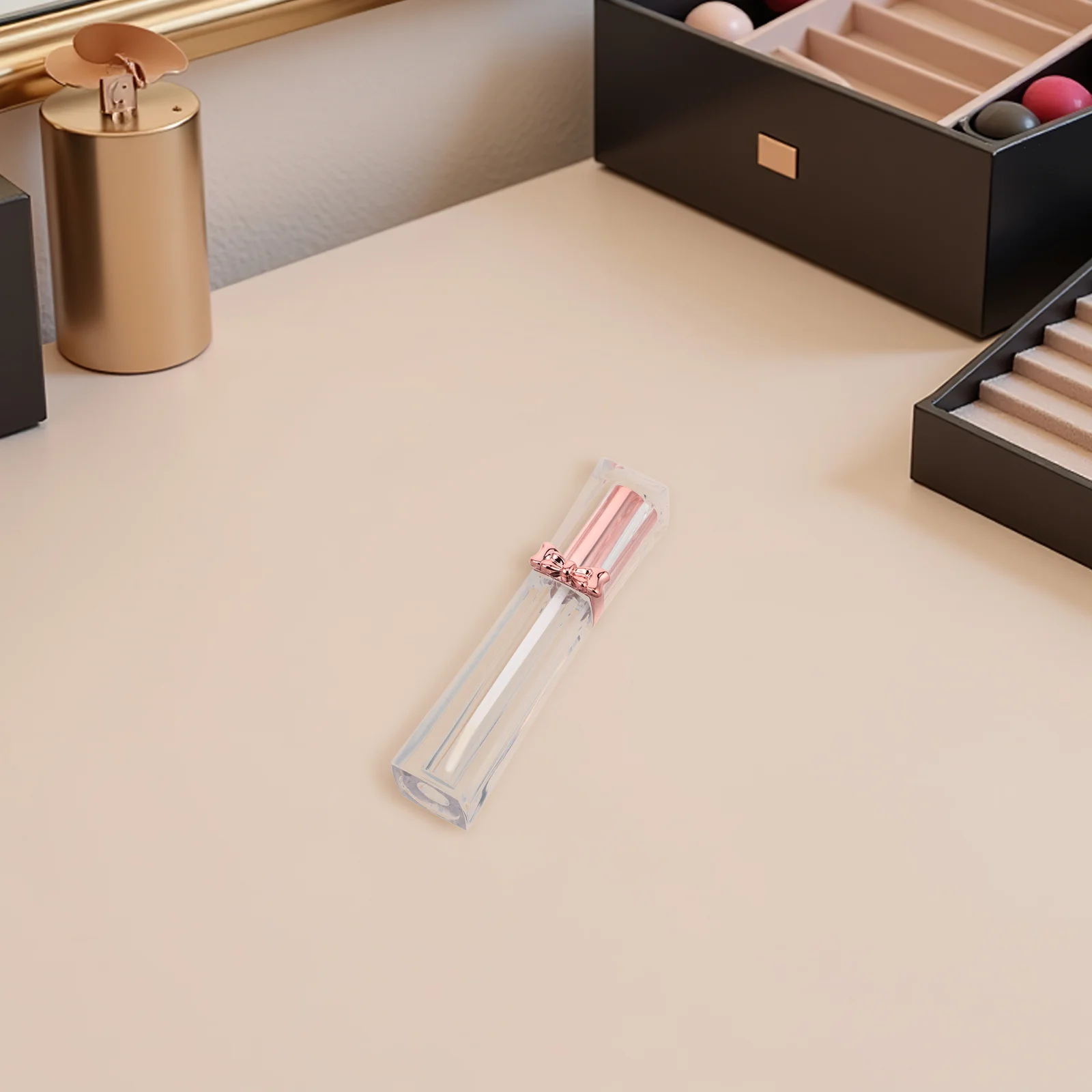 8 stücke 3,5 ml Schmetterling Bogen Glanz Rohre Klare Nachfüllbare Mini Lip Glasur Flasche Für Diy Reise Squeeze Tube Container lip Gloss