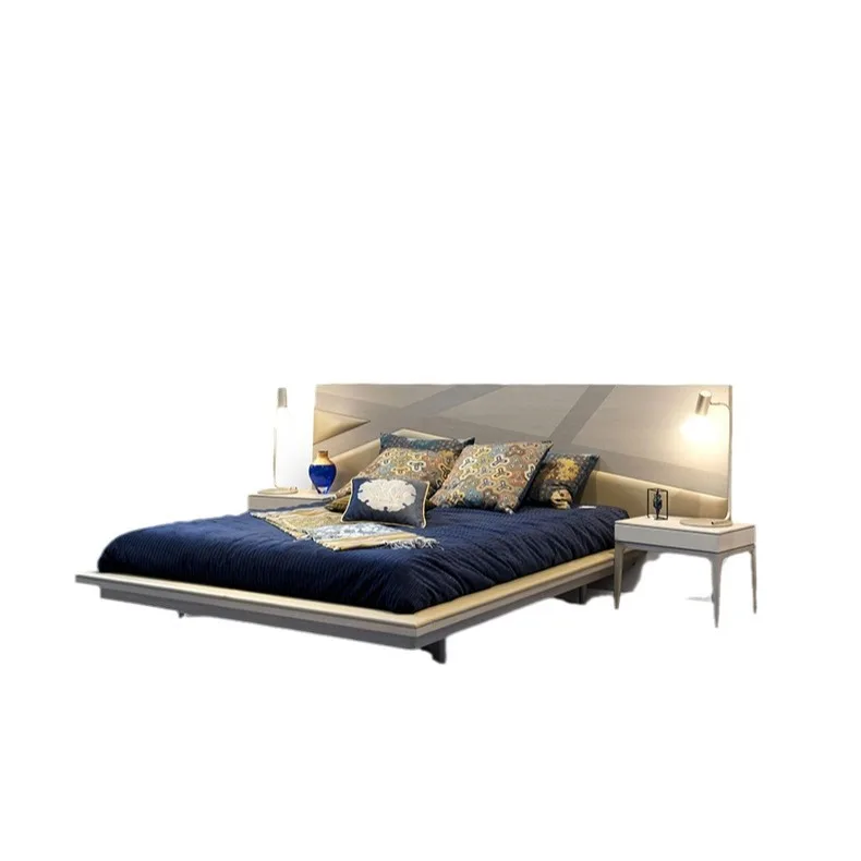 

Italian double bed master bedroom villa new wedding bed