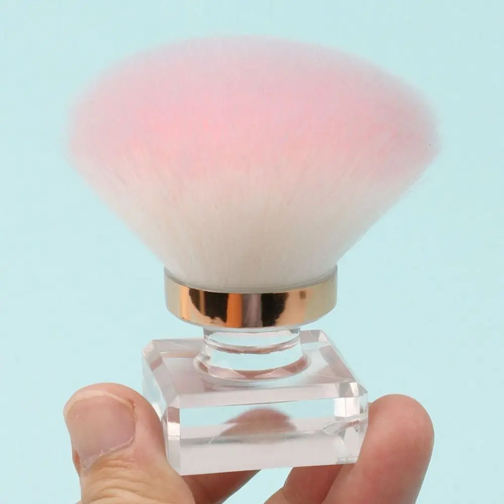 Draagbare roosvorm poeder blusher borstel cosmetische hulpmiddelen nail art nagelreinigingsborstel stofdichte manicure make-up borstel dame meisjes