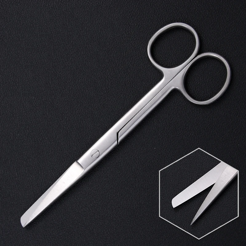 Pointed and curved scissors thickened surgical scissors gauze thread nurses home crescent removal scissors