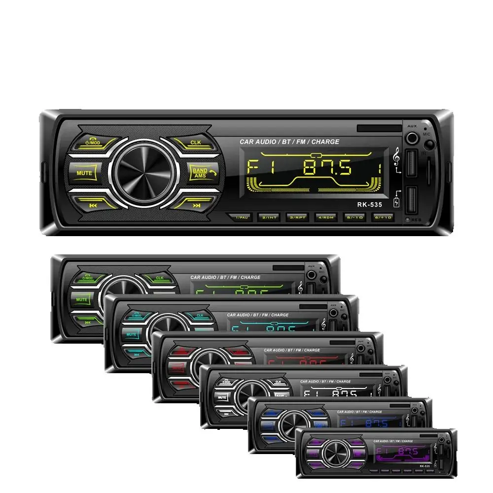 

1DIN Bluetooth Vintage Car Radio MP3 Player Stereo USB AUX Classic Car Stereo Audio with SWC Remote
