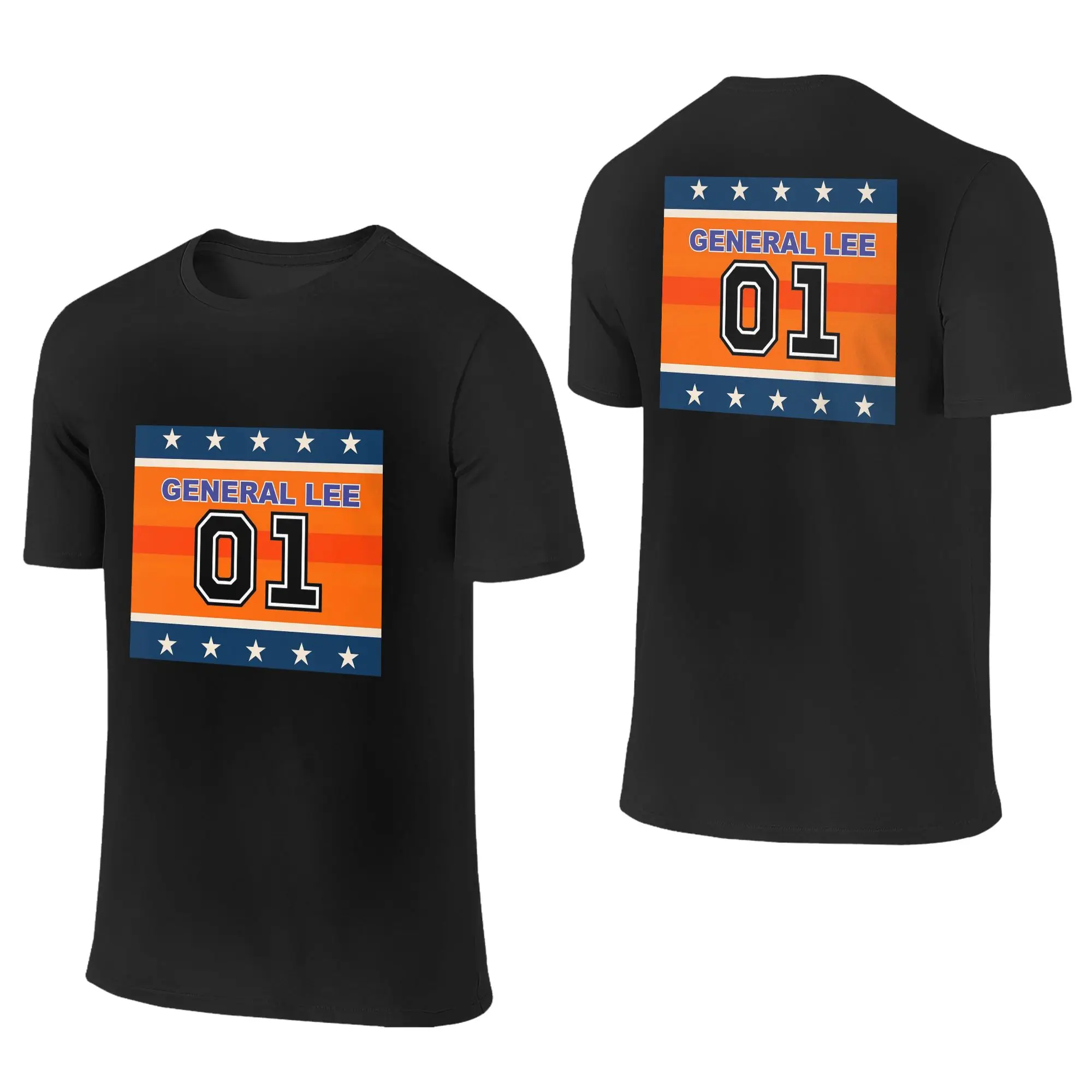 Camiseta 100% de algodón Dukes Of Hazzard Good Ol' Boys Racing Car 01 General Lee, camiseta de doble cara para hombre, camisetas para hombre, camisetas S-6XL