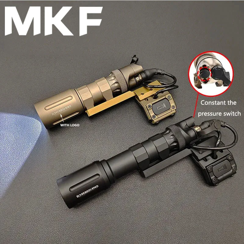 Tactical V2 Flashlight Hunting Weapon Light High Power Scout  Light 1300Lumens with Metal Dual Tailcap and Modbutton Switch