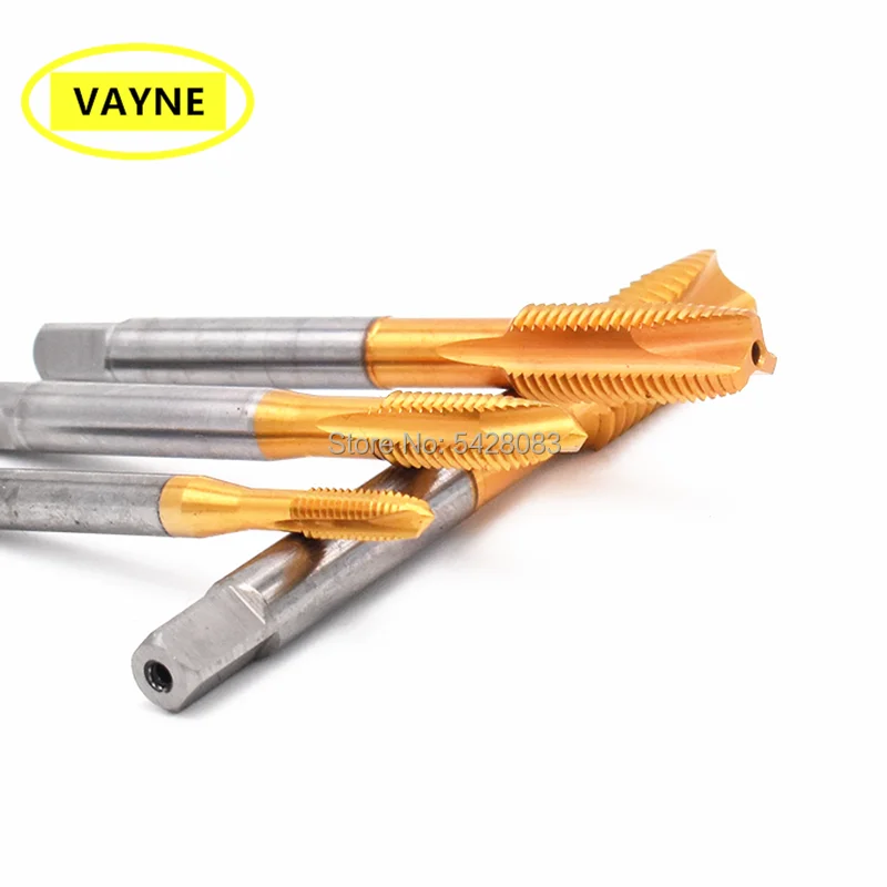 VAYNE HSSE British system rubinetti a punta a spirale rivestimento in stagno BSW1/8-40 3/16/70-24 3/16/90-32 5/32/90-24 7/32/90-32 7/32/70-20 1/4/90-18