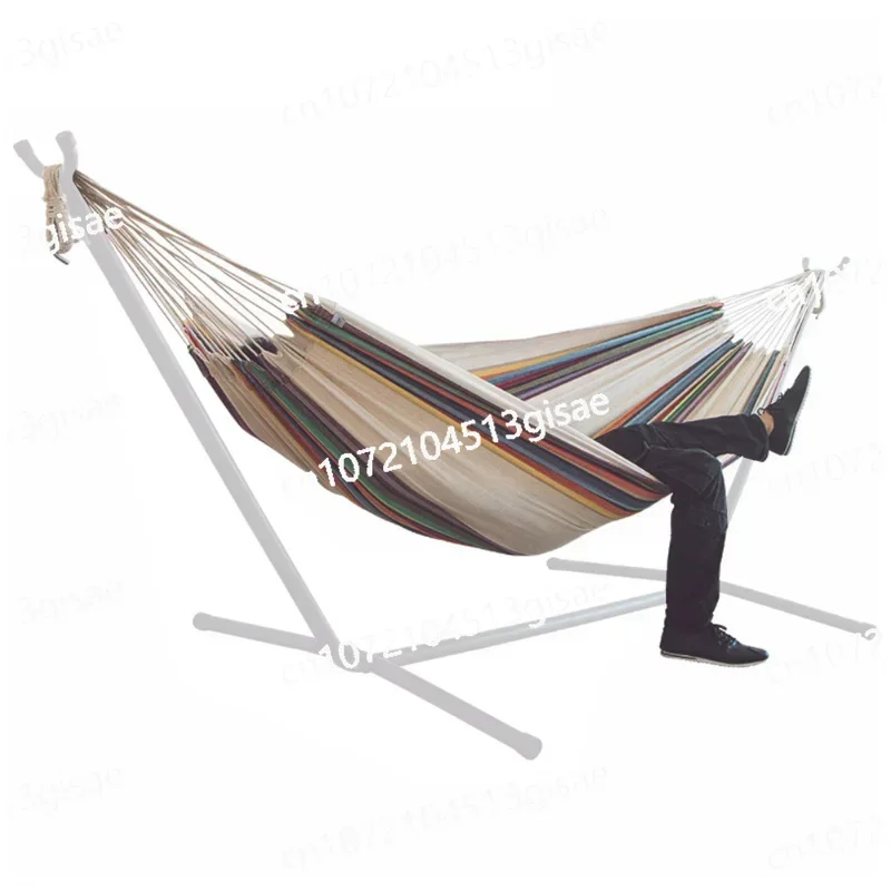 Portable Hammock Camping Thicken Swinging Chair Outdoor Hanging Bed Canvas Rocking Chair Not with Hammock Stand