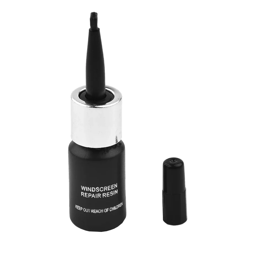 2pcs Reapir Fluid 3ml Windshield Glass Repair Black And White Solution Glass Repair Tools Kit Universal Glass Repair Solution