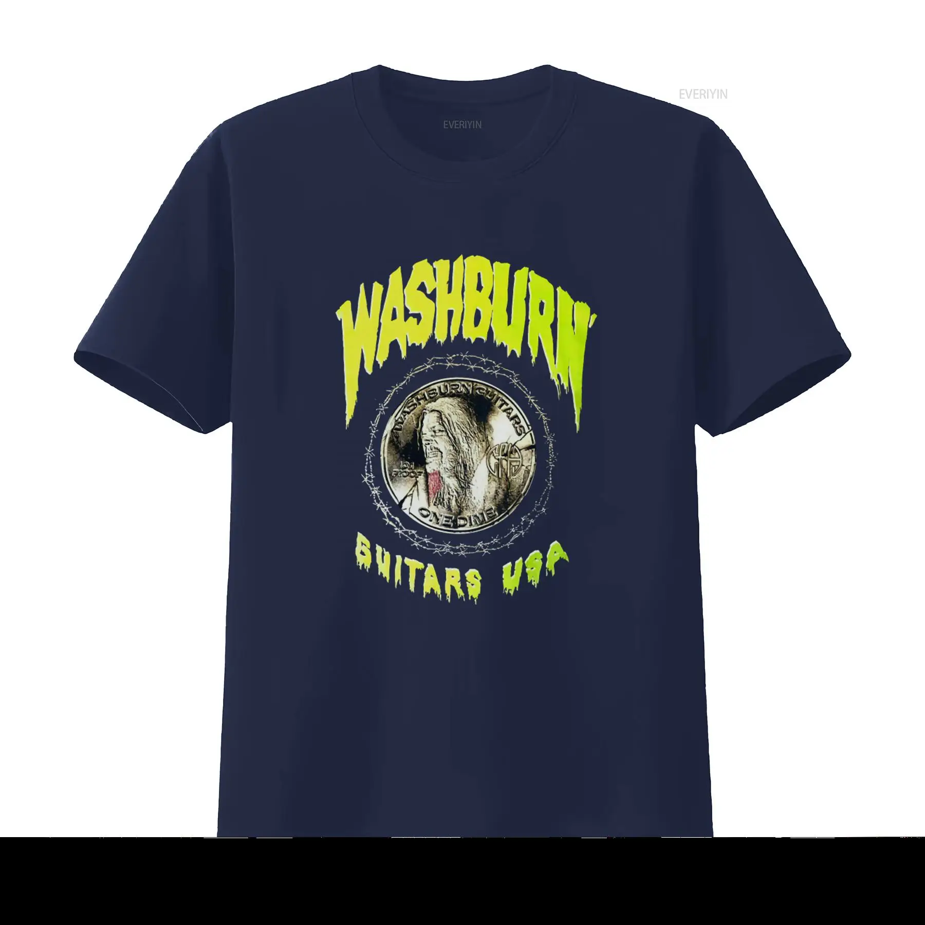 Washburn Guitars USA T Shirt with Dimebag Darrell and Barbed Wire