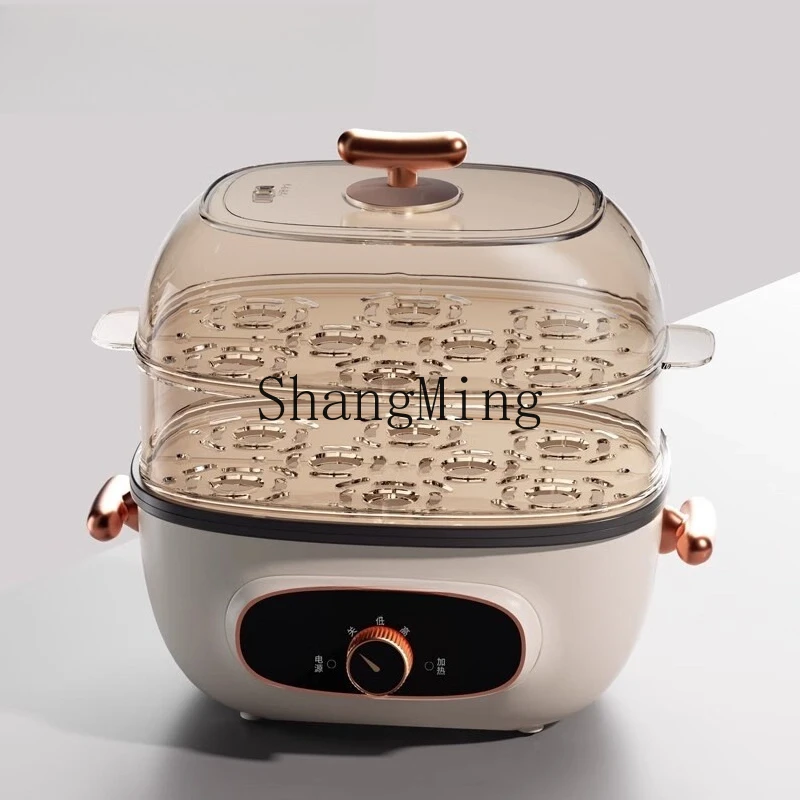 

ZYY household double-layer breakfast machine visualization electric steamer shabu electric hot pot