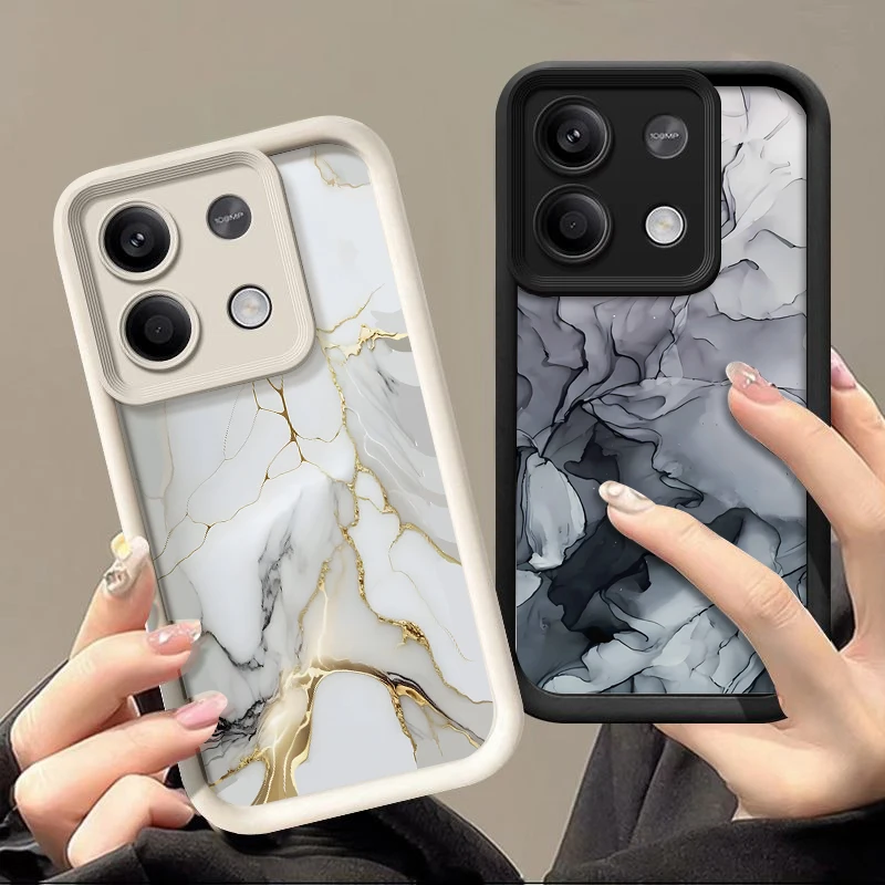 Per Xiaomi 13T Pro Case Sandstone Marble Pattern copertura paraurti antiurto Funda per Redmi Note 12 13 Pro 5G 10 11 11S Poco X5 X6