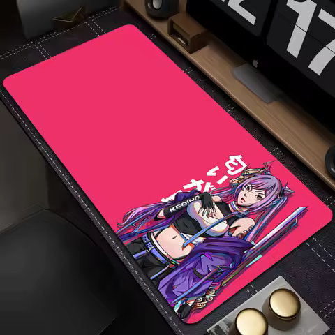 Anime Genshin Impact Gaming Mouse Pad Hu Tao Large Rubber Mousepad Office Non-Slip Laptop Mouse Mat 900x400mm Keyboard Mat