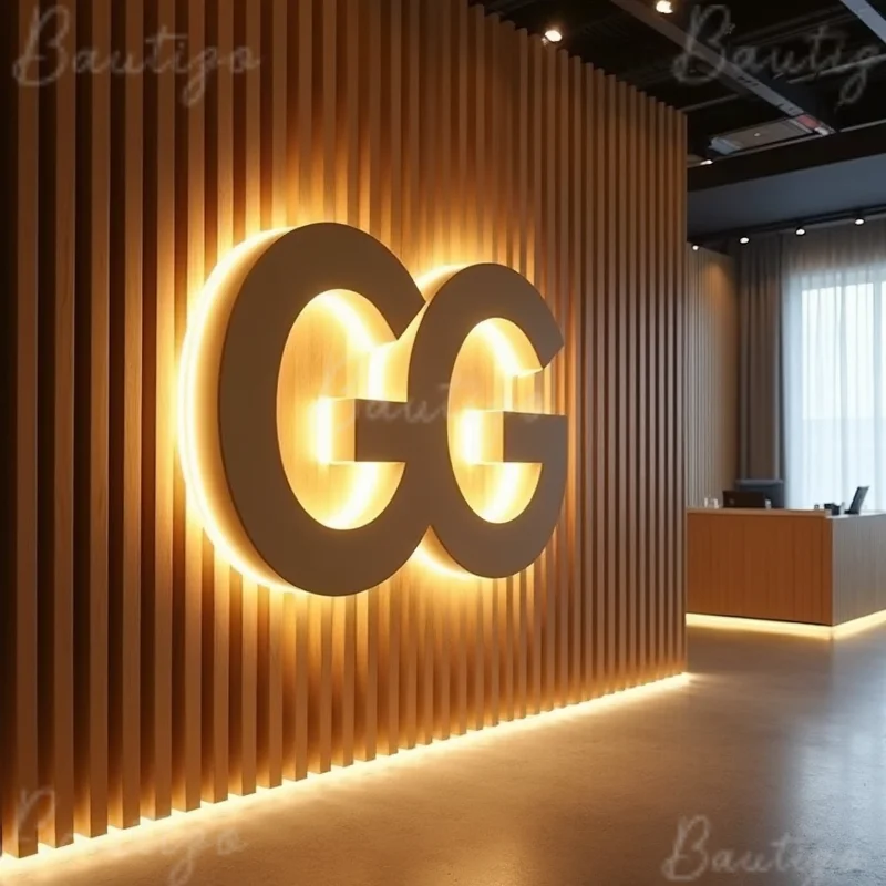 Custom 3D LED Metal Letters Sign For Business Storefront Outdoor Waterproof Backlit Illuminated Light Up Advertising Signage