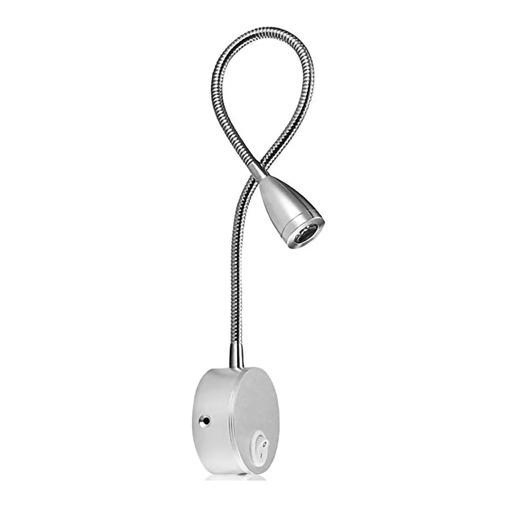 Гибкий настенный выключатель, ночник, вращение на 360 градусов, внутренний светодиодный прожектор