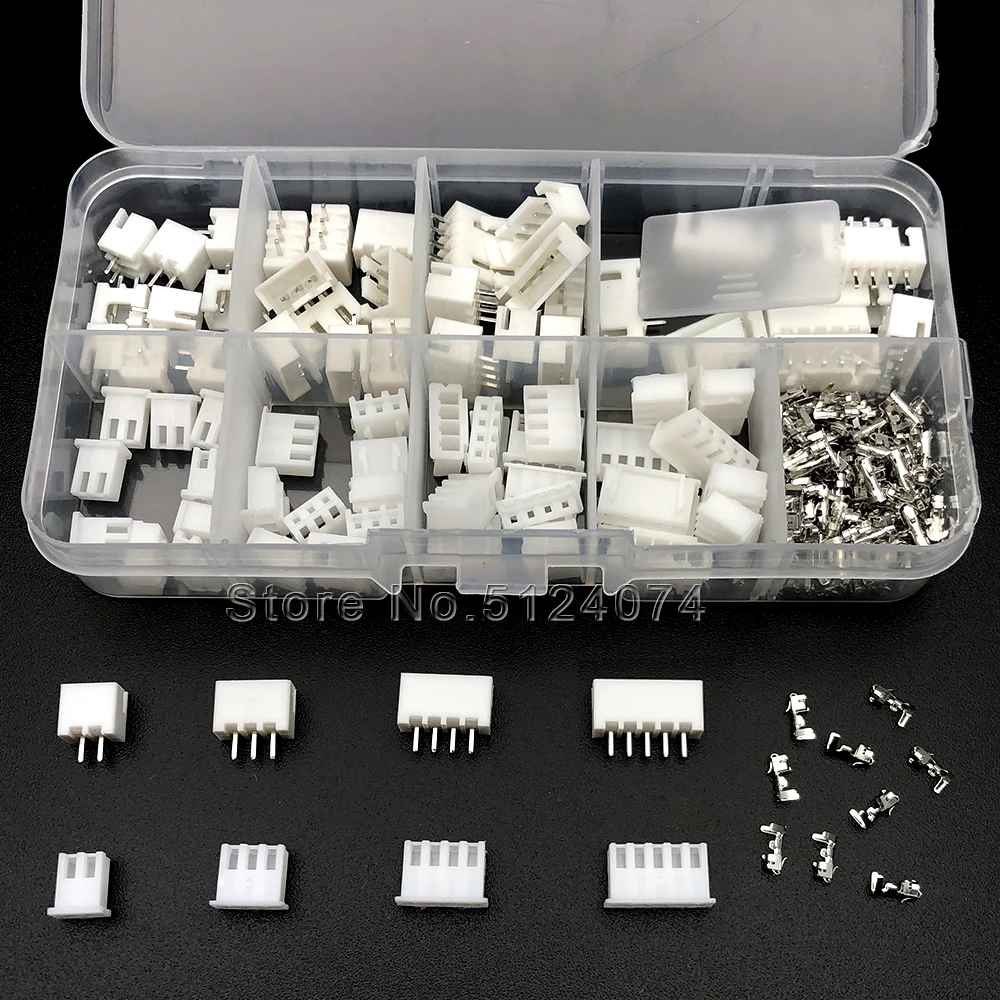 XH2.54 2p 3p 4p 5p 2.54mm Pitch Terminal Kit Housing Pin Header JST Wire Connectors Adaptor diy For PCB jst AWG28-22