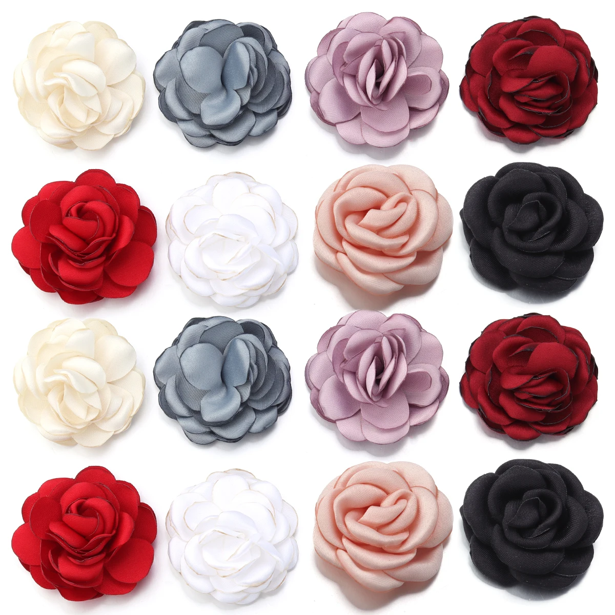 3 teile/los Verbrannt Künstliche Kamelie Stoff Blumen Bunte Satin Blumen Für DIY Handwerk Party Hochzeit Dekoration Zubehör