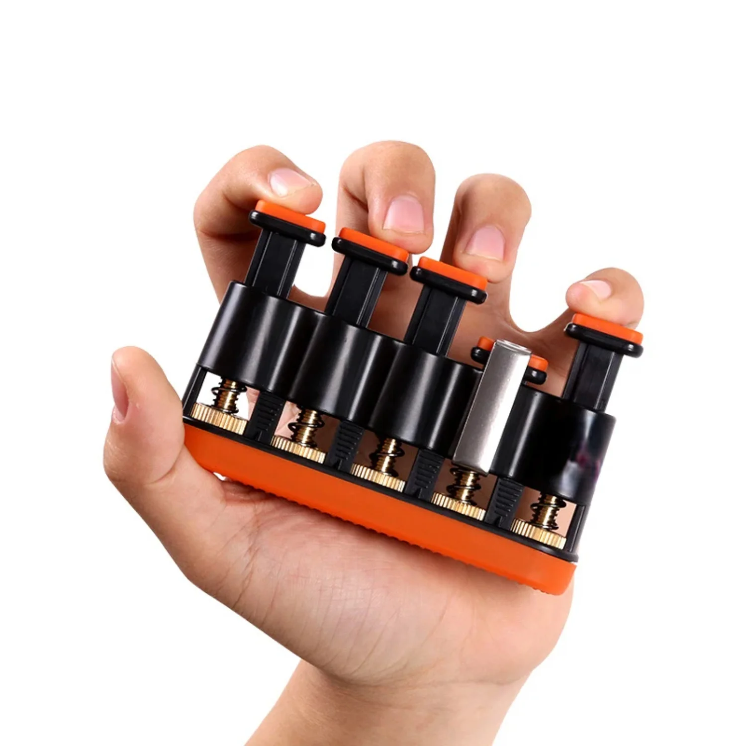 Finger Trainer Hand Grip Force Span Pianoforte regolabile Chitarra Esercizi a cinque dita Rafforzzatore Accessori per strumenti musicali