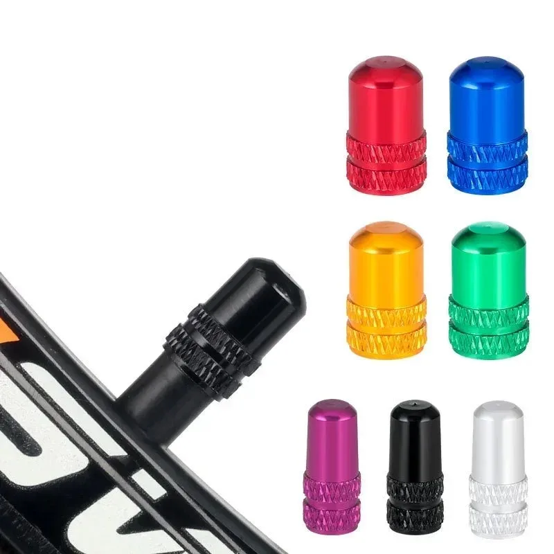 

2pc Bicycle Valve Cap Aluminum Alloy Presta/Schrader Road Mountain Bike Tire Valve Cap Dust Protection Cover Bicycle Accessories