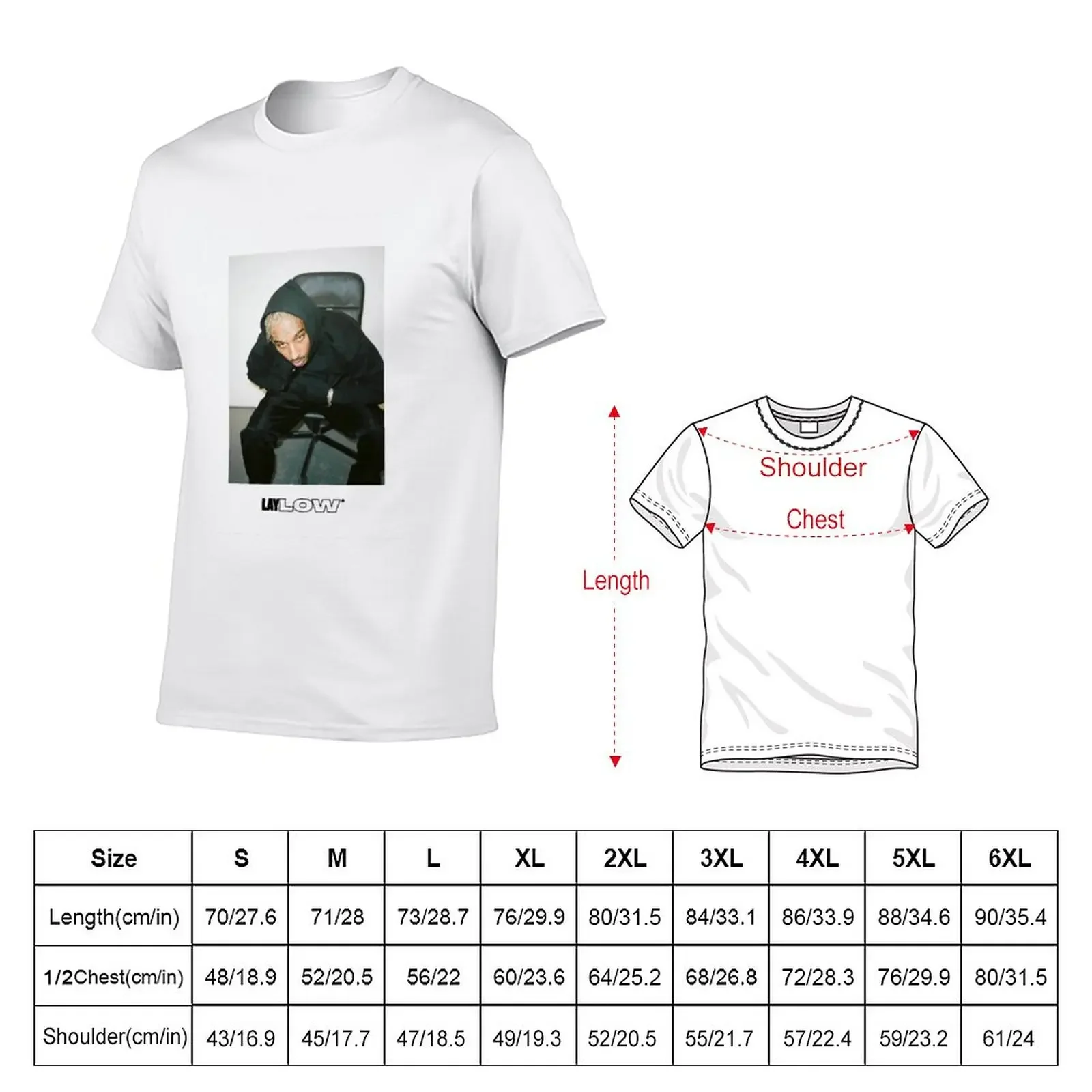 Laylow - Studio Portrait T-Shirt anime clothes korean fashion heavyweights quick-drying fitted t shirts for men