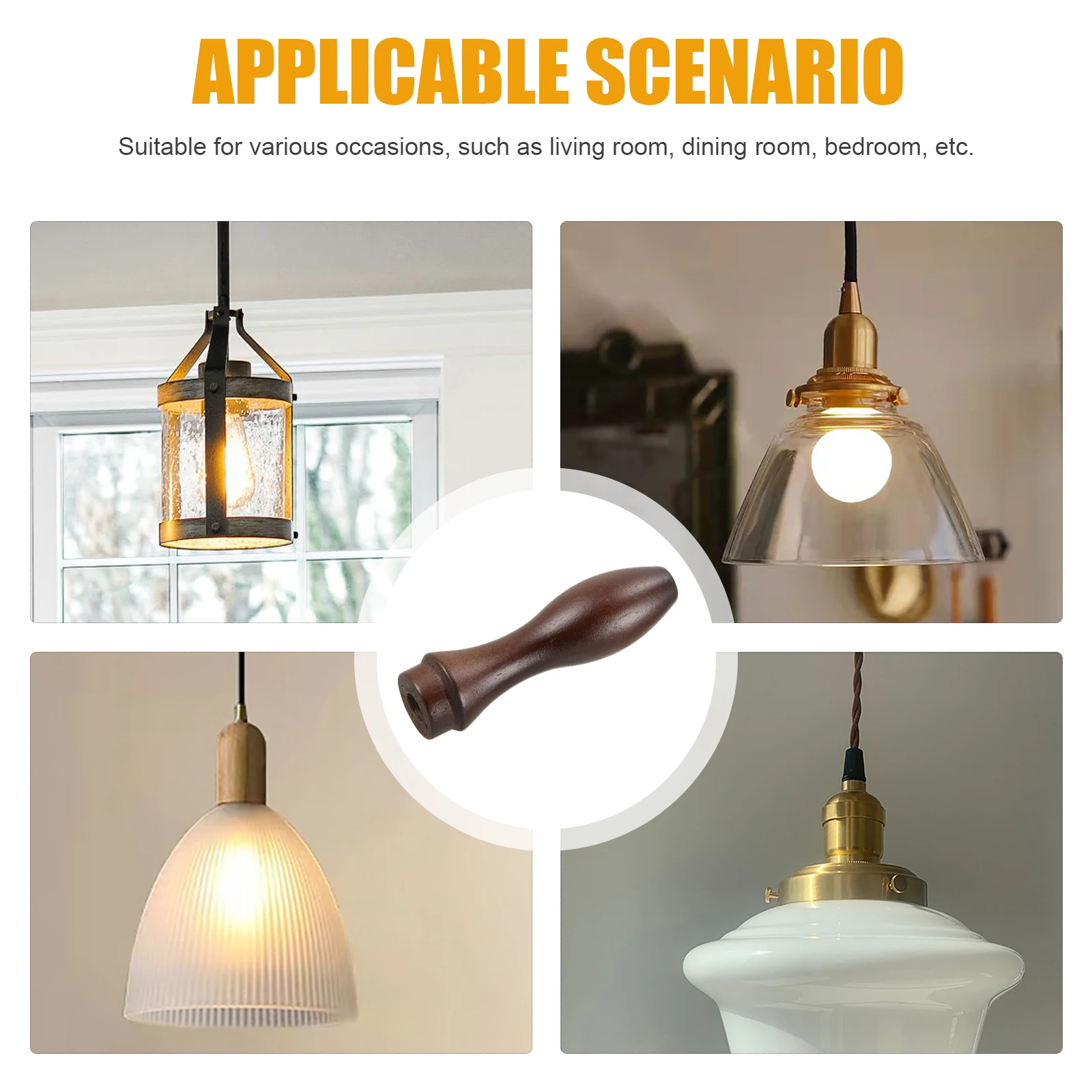 

Wooden Cord Grip For Fixture Vintage Ceiling Lamp Connector, Chandelier Cable Gland, Pendant Light Parts, Ceiling Light