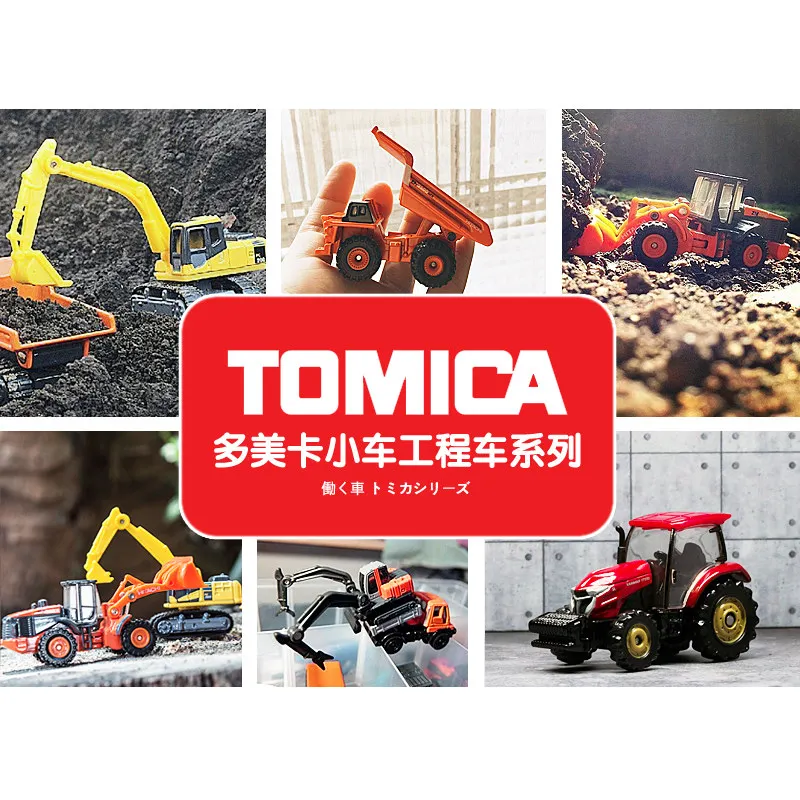 

Tomica Cars Toys For Boys Holiday Gifts TOMY Domeka Alloy Car Boy Toy Construction Truck Bulldozer Excavator Transport Truck For