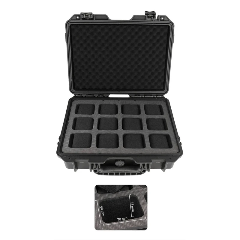 Watch Box Portable 2/8/12/20 Slots Watch Display Storage Case EVA Shockproof Suitcase Waterproof Accessories