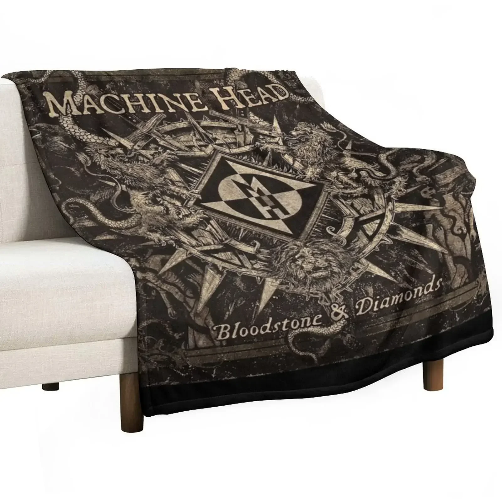 

Machine Head bloodstone diamonds Throw Blanket Hair blankets ands Sofas Retros Blankets