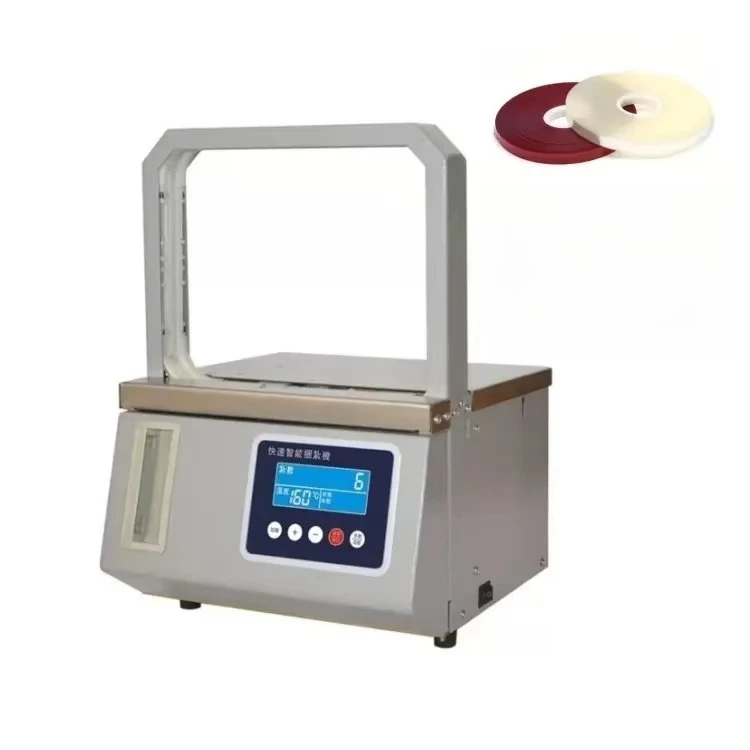 Machine de cerclage de fleurs et de légumes/machine de cerclage automatique à bande d'induction/petite machine de cerclage épinards