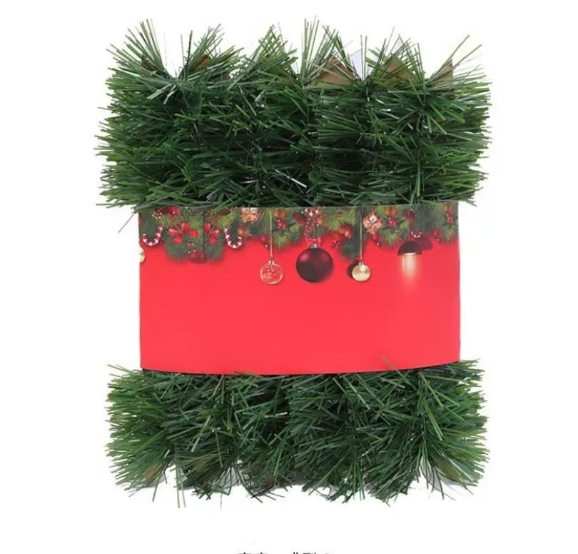 10pcs 9.8/16.4ft Tinsel Garland Christmas Decorations Chunky Artificial Pine Striped Holiday Decor for Outdoor Indoor