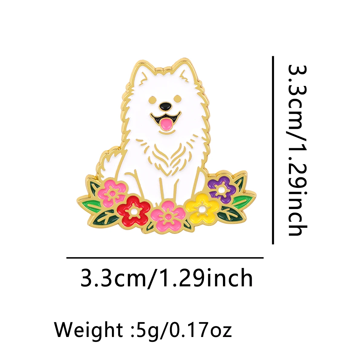

Cartoon White Dog Badges Enamel Pin Lapel Pins for Backpacks Men Women's Brooches on Clothes Badges Accessories Toys Gift