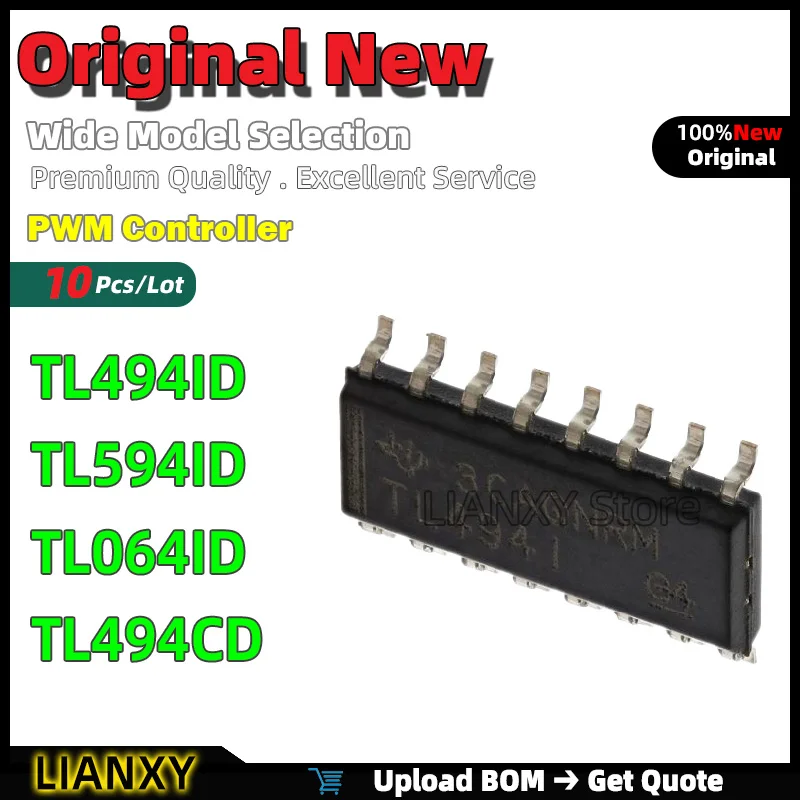 10pcs SOIC-16 TL494ID TL594ID TL064ID TL494CD PWM Controller New Original