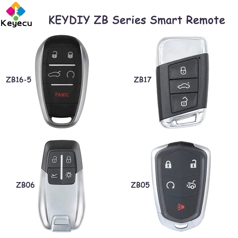 

KEYECU KEYDIY KD ZB Series ZB16-5 ZB17 ZB06 ZB05 for Alfa Romeo for Cadillac for Ferrari Style Smart Remote Car Key for KD-X2