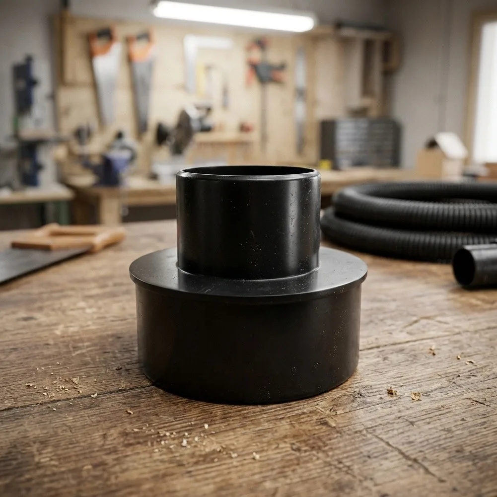 Vacuum System Hose Reducer Made of Lightweight Plastic Compatible with 100mm to 63mm and 100mm to 50mm Dust Collection Tubing