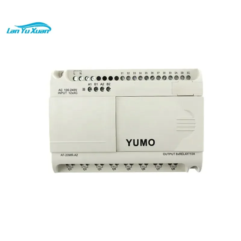 YUMO PLC AF-20MR-A2 12 Point AC digital input 8 points relay output module without LCD plc