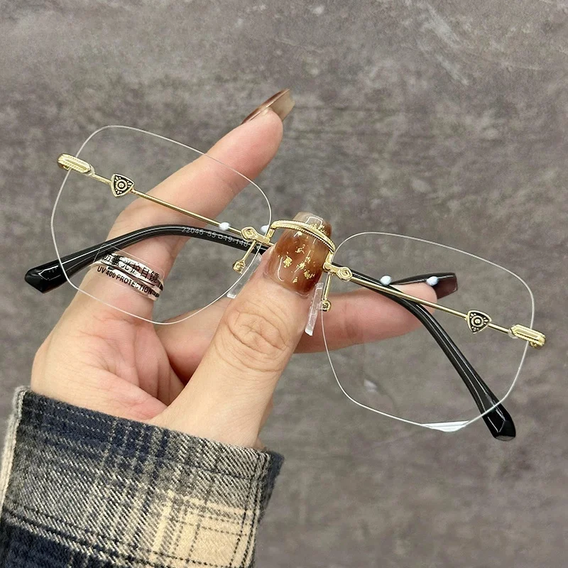 VAMAX Ultra Light Square Frame Degree Eyeglasses Women Men Blue Light Block