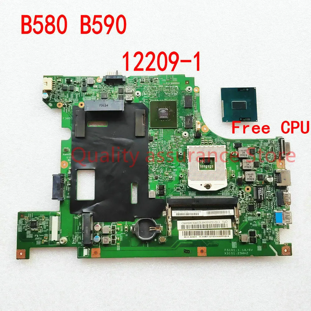 

12209-1 For LENOVO Ideapad B580 B590 Laptop Motherboard F5101 X3101 48.4XB01.011 Mainboard SLJ8C N13M-GE1-B-A1