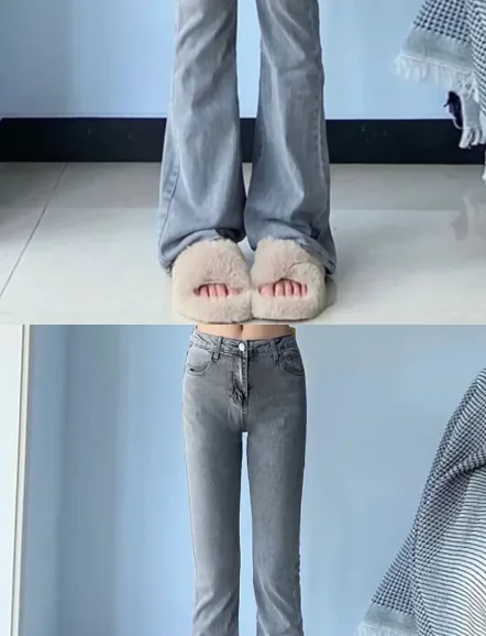 Bootcut jeans feminino tornozelo comprimento cowgirl estilo alargamento algodão sexy magro azul decoração cordão namorado regular trabalho ocidental