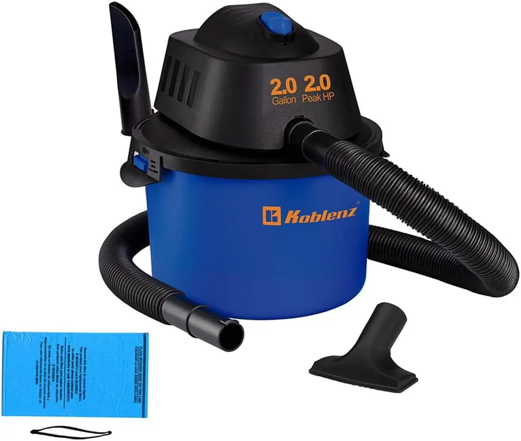 

WD-2L Portable Wet-Dry Vacuum 2.0 Gallon/2.0HP Compact Lightweight