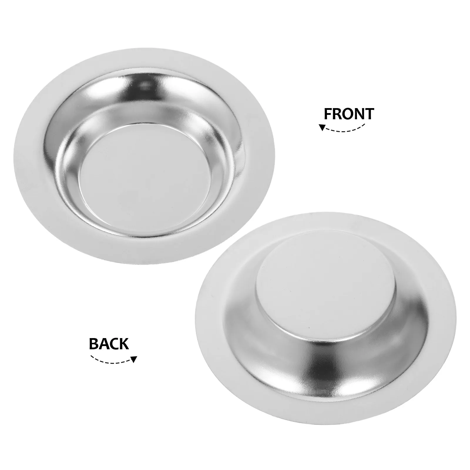 2Pcs Wax Melting Pot Stainless Steel Wax Heater Tray for Aroma Melt Burner Oil Warmer Plate Waxing Pot for Aroma