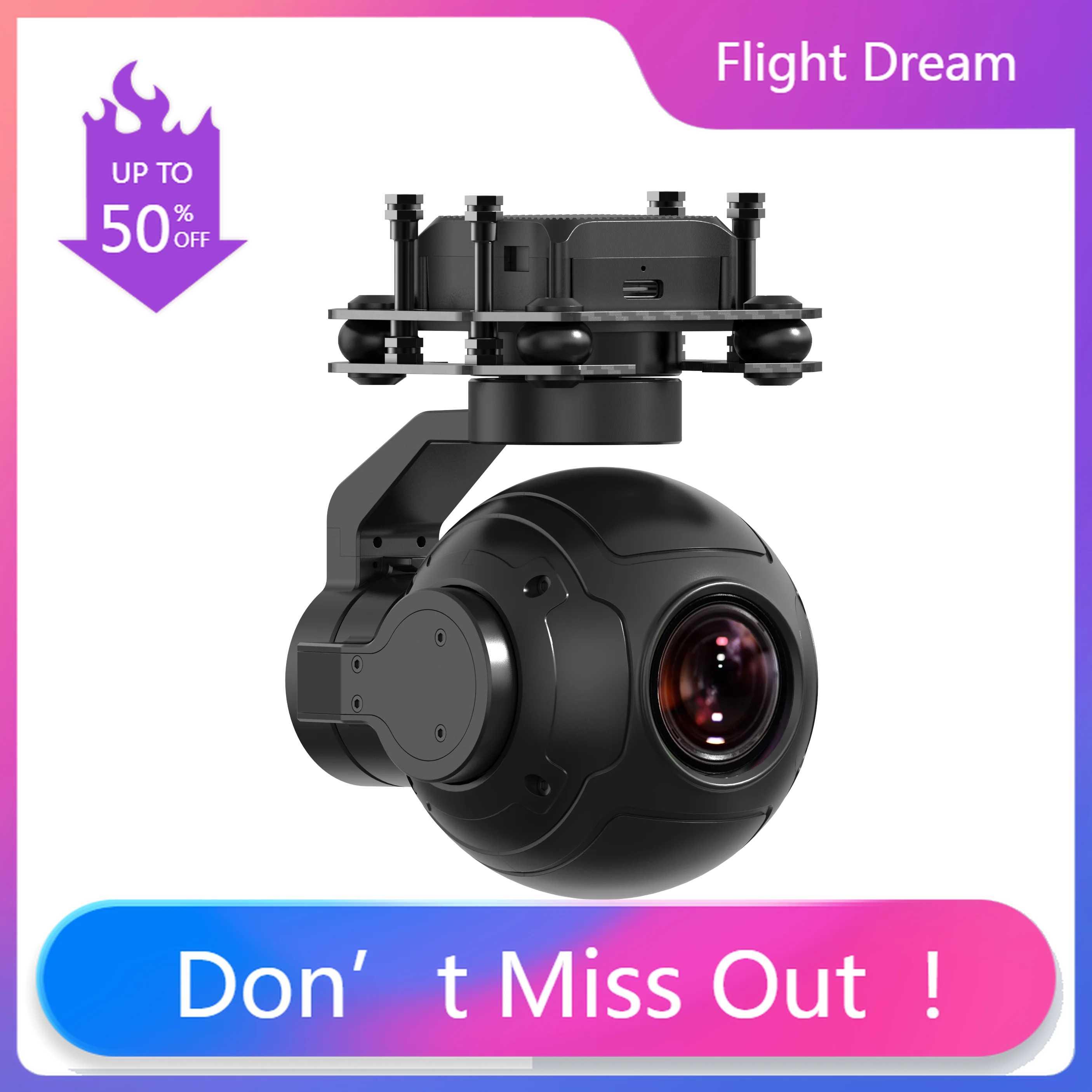 

NYSIYI ZR10 2K 4MP QHD 30X гибридная камера с 10-кратным оптическим зумом, подвесом, матрицей CMOS 1/2.7 дюйма, HDR, ночным видением Starlight, 3-осевым стабилизатором, для БПЛА (США)