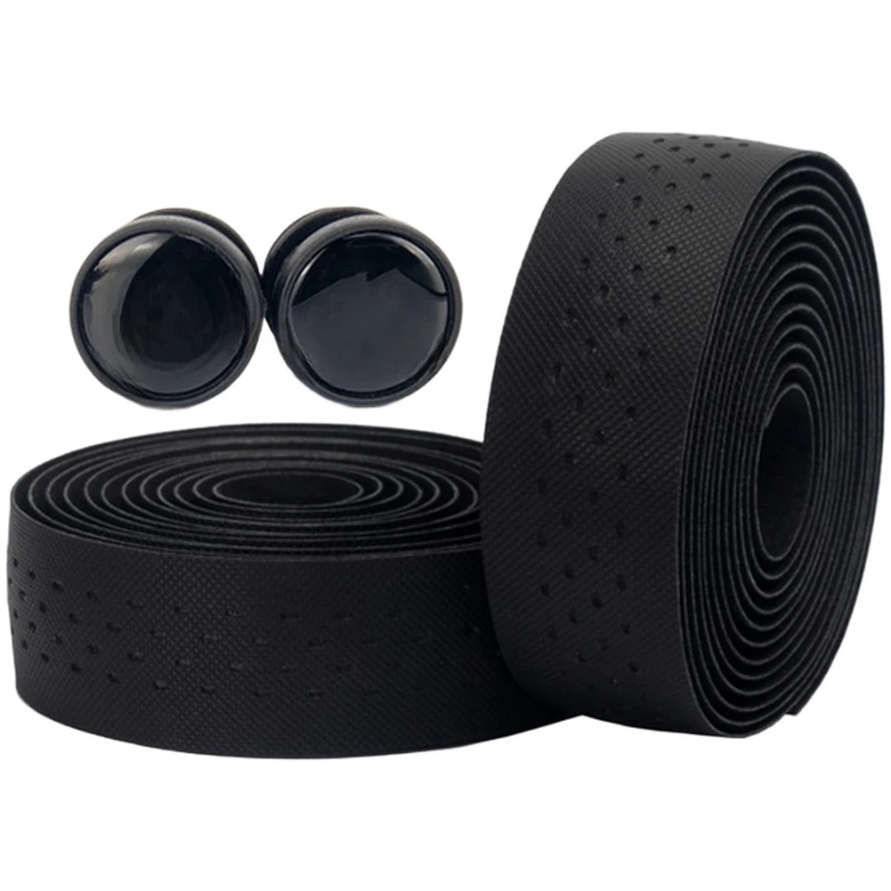 Handlebar Tape for road Bikes and For Fixie with PU Leather and EVA Foam 215cm for x 0.25cm Ventilated Grip Shock Reduction