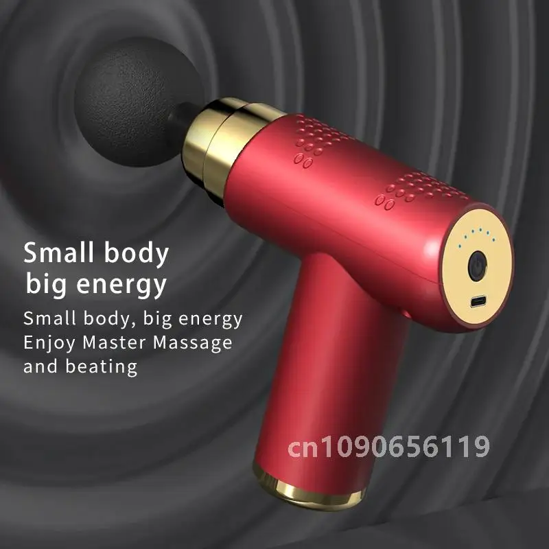 Portable Massage Gun Deep Tissue Muscle Electric Massager Pain Relief For Body Neck Back Relaxation Fitness Slimming